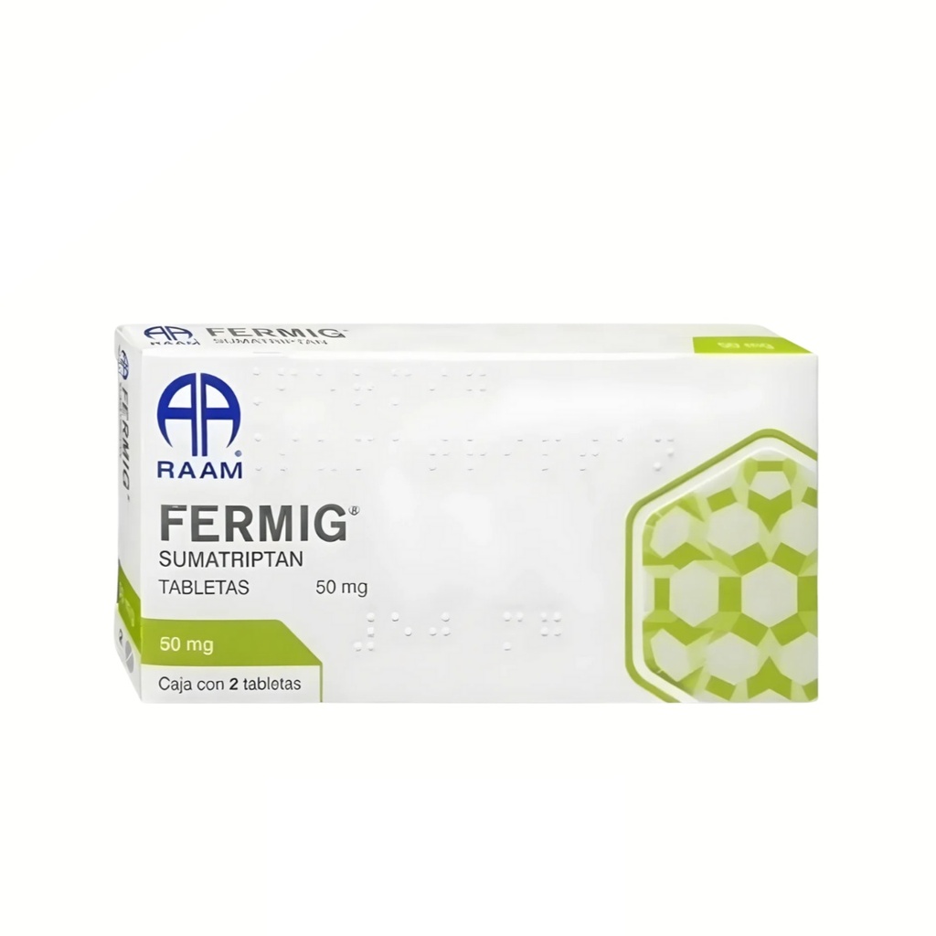 [4241] SUMATRIPTAN 50 MG C/2 TAB FERMIG LAB RAAM