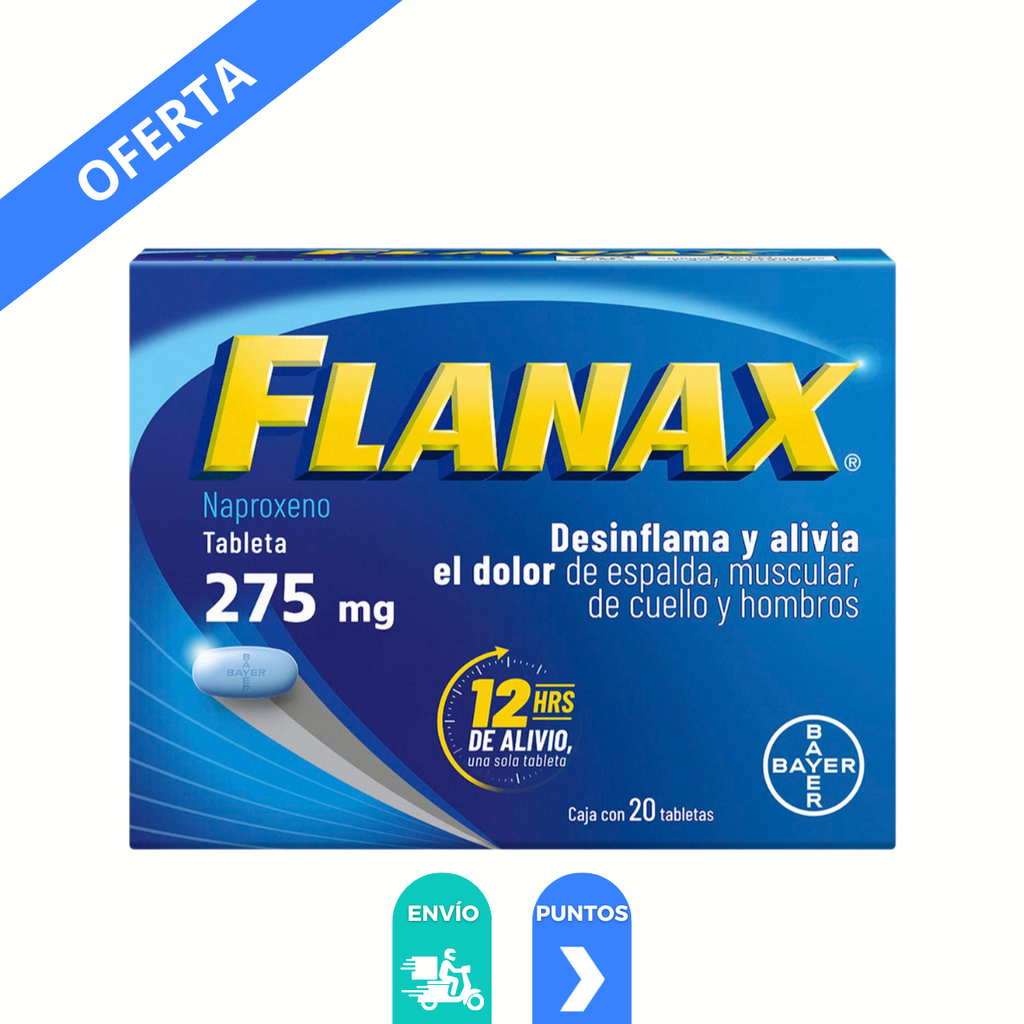 FLANAX 275 MG C/20 TAB NAPROXENO LAB BAYER