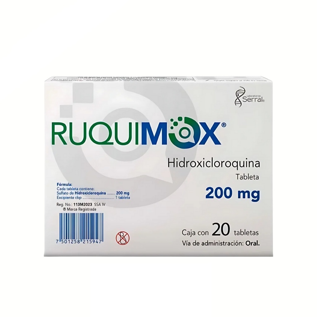 HIDROXICLOROQUINA 200 MG C/20 TAB RUQUIMOX LAB SERRAL