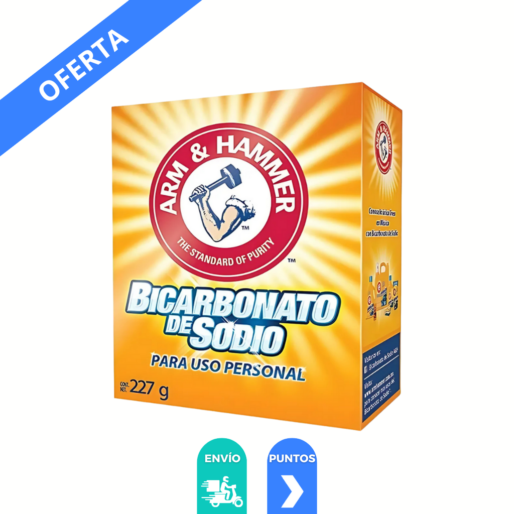 BICARBONATO DE SODIO PARA USO PERSONAL 227 G ARM & HAMMER