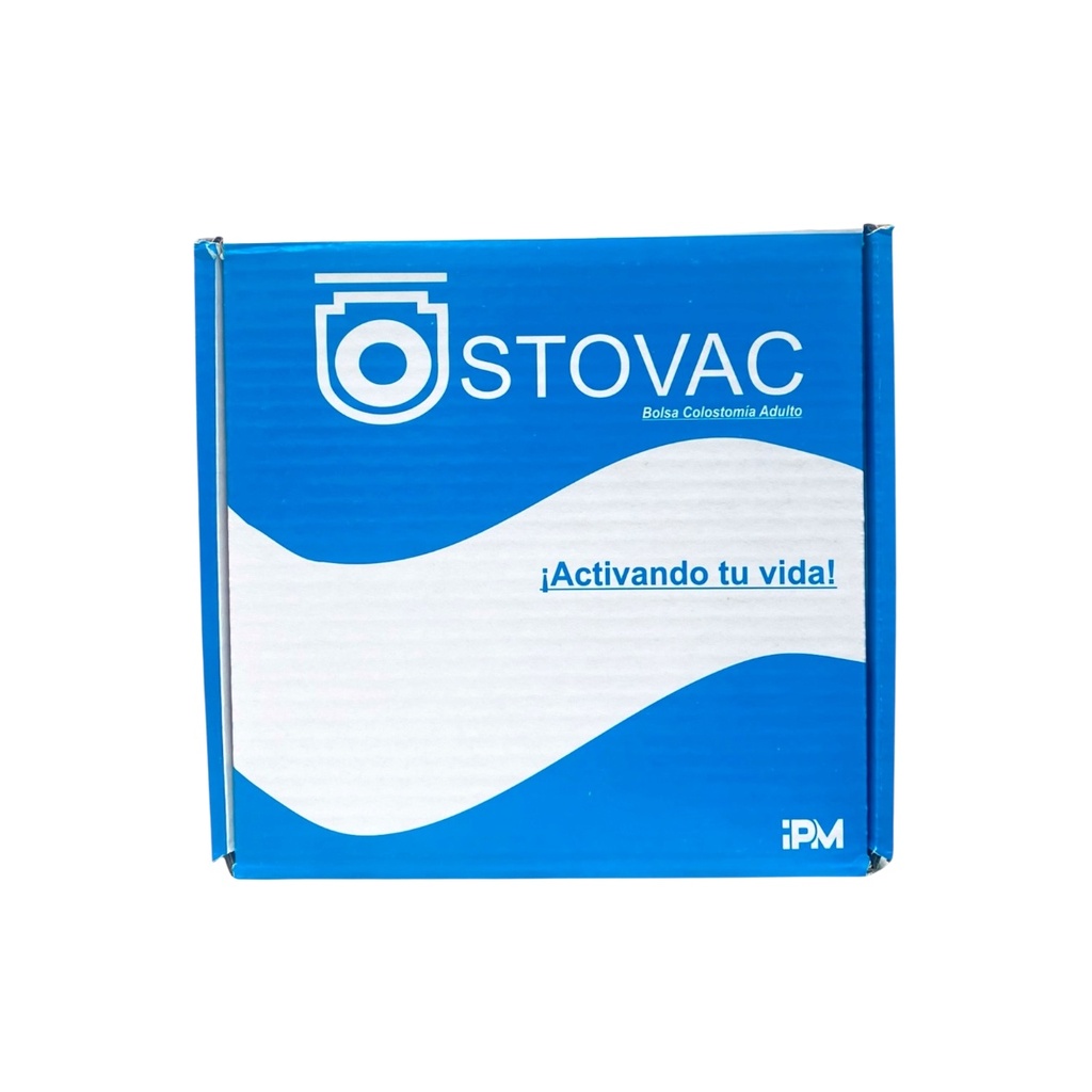[3758] BOLSA PARA ILEOSTOMIA O COLOSTOMIA ADULTO C/10 PIEZAS OSTOVAC REF 4021 IPM