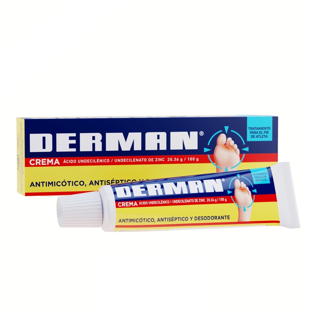 DERMAN CREMA 20.36 G/100 G TUBO C/25 G ACIDO UNDECILENICO LAB KSK