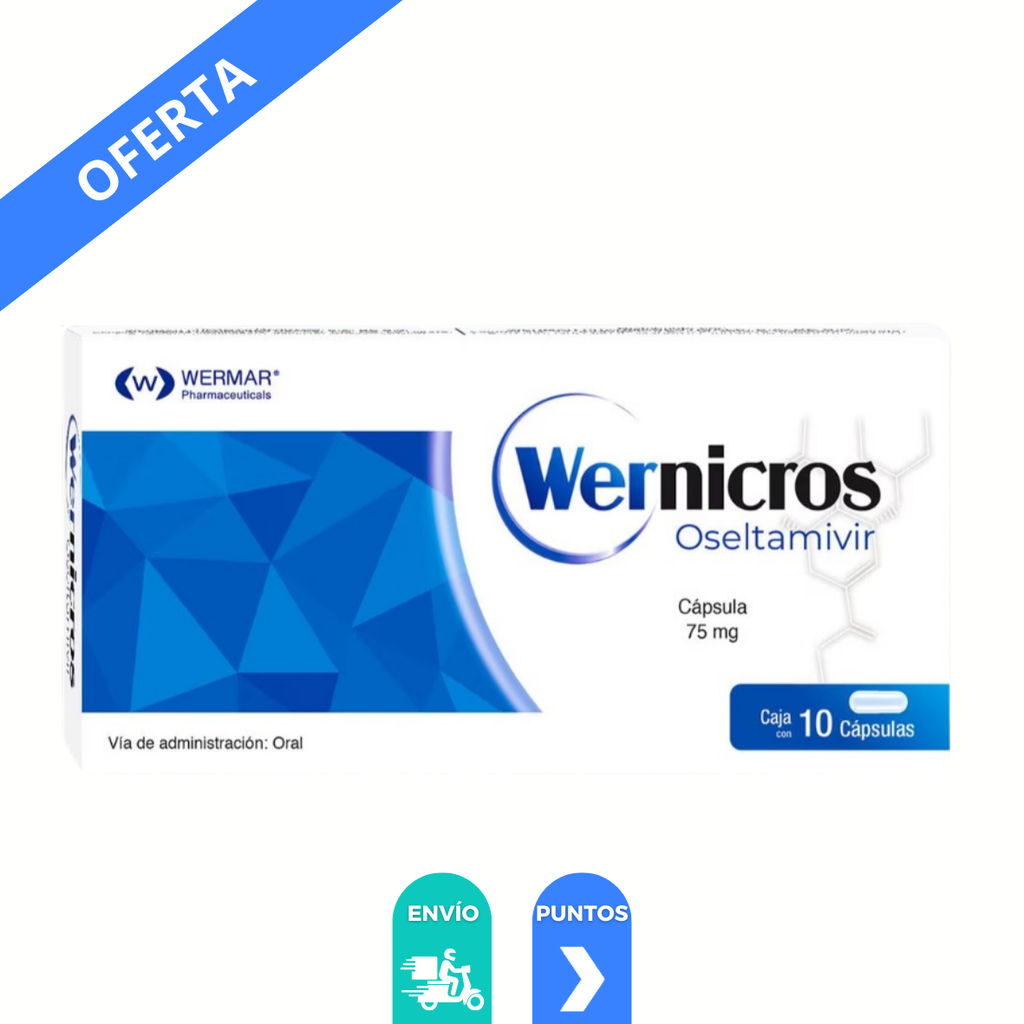 OSELTAMIVIR 75 MG C/10 CAP WERNICROS LAB WERMAR