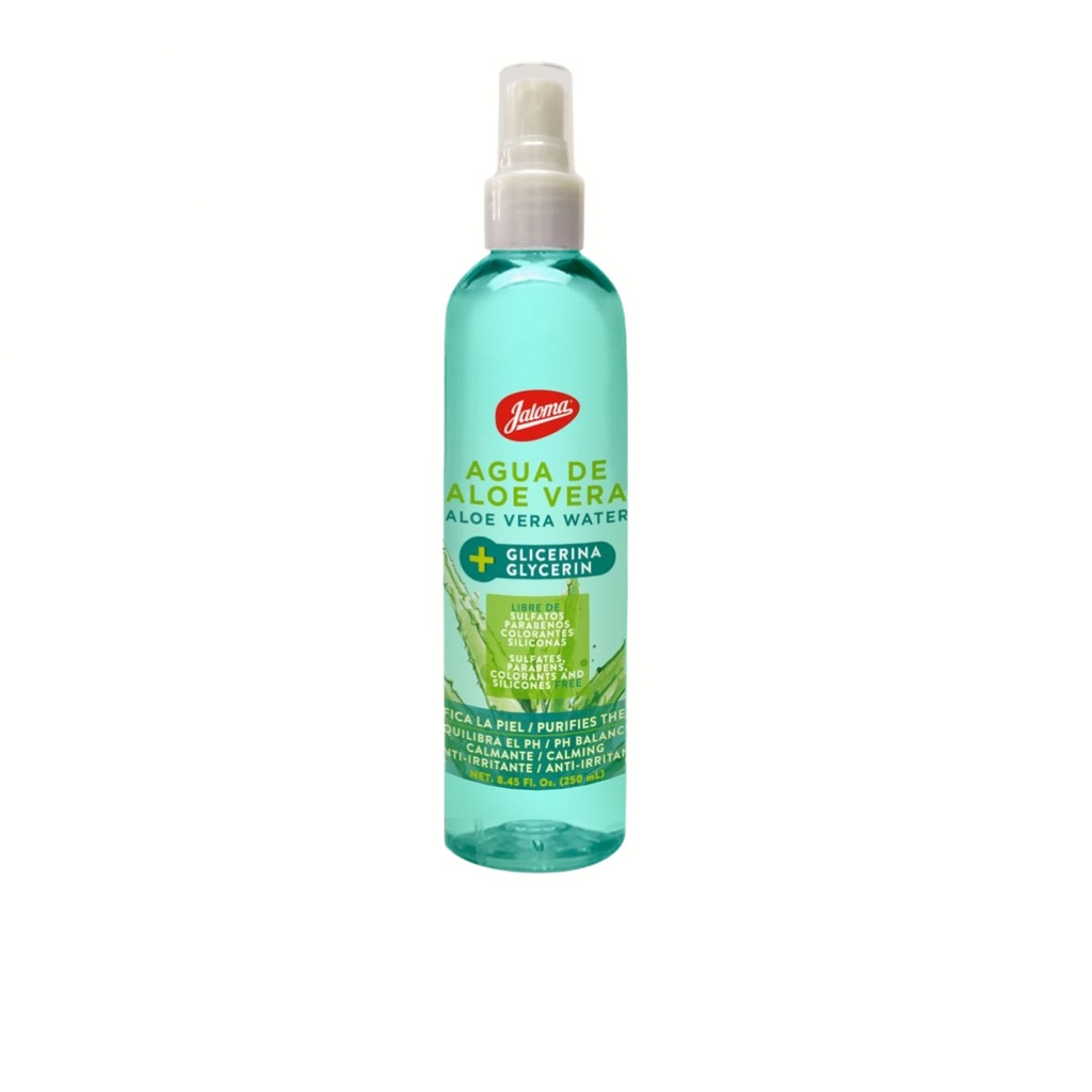 [4276] AGUA DE ALOE VERA CON GLICERINA 250 ML TONICO FACIAL LAB JALOMA