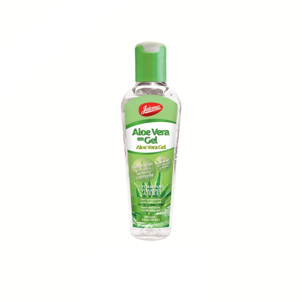 ALOE VERA CON VITAMINAS A B Y E GEL FCO C/120 ML HUMECTANTE ROSTRO Y PIEL LAB JALOMA