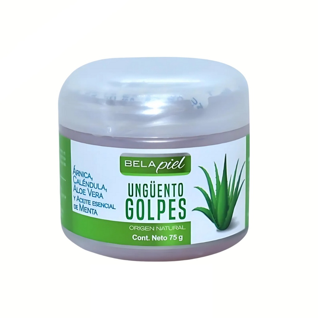 [4282] UNGÜENTO GOLPES 75 G ARNICA CALENDULA ALOE VERA ACEITE ESENCIAL DE MENTA BELA PIEL