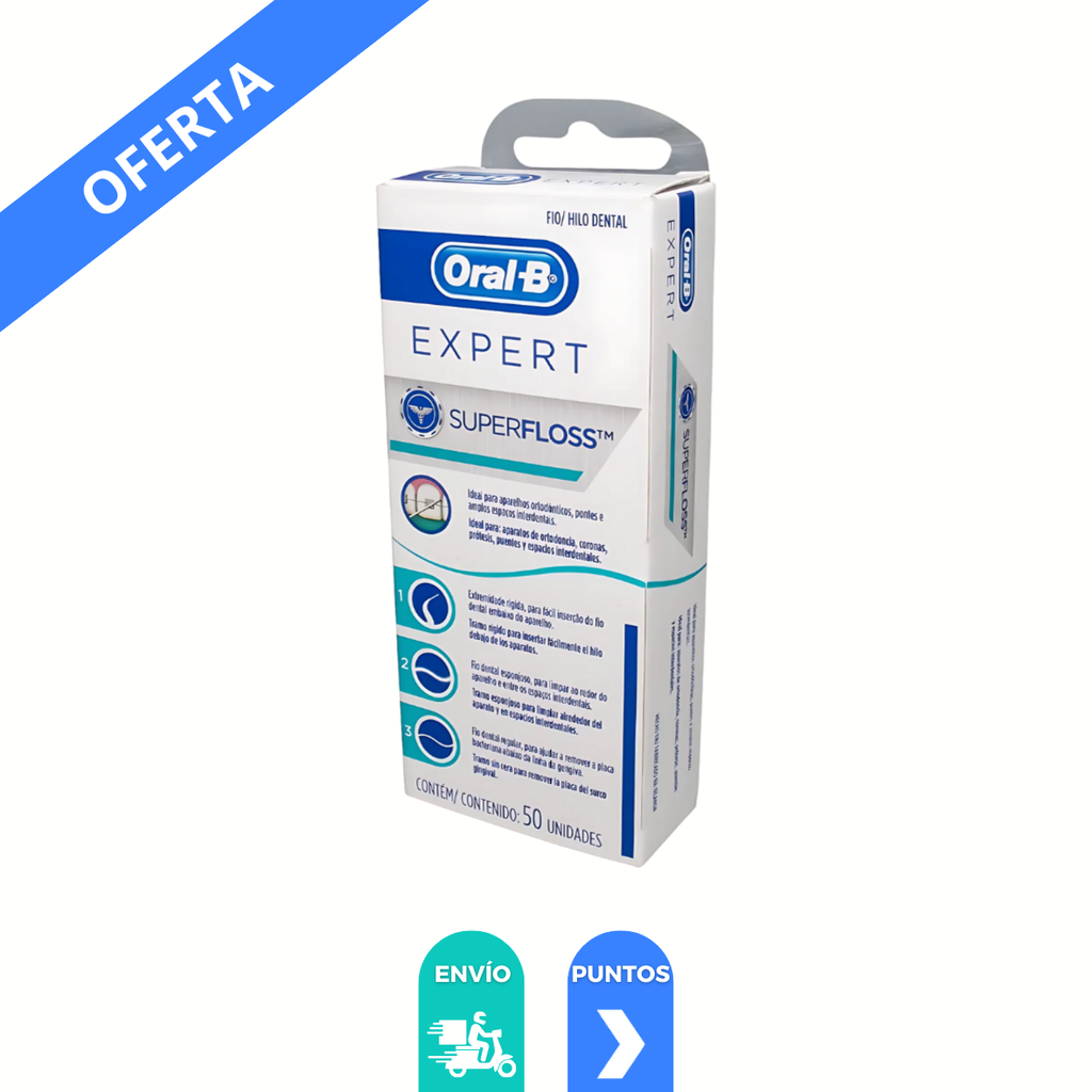 ORAL-B HILO DENTAL C/50 PZAS EXPERT SUPERFLOSS P&G