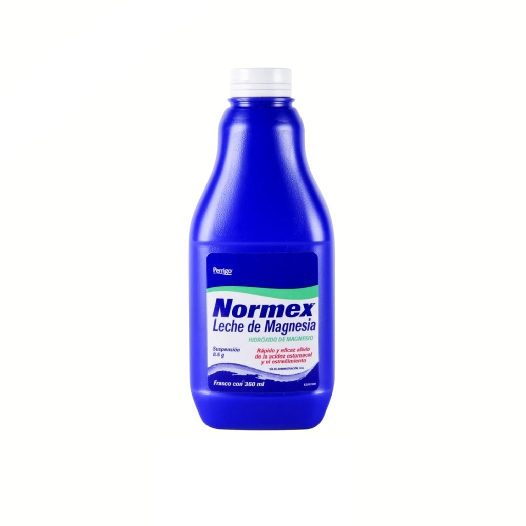 LECHE DE MAGNESIA SUSP 8.5 G C/360 ML HIDROXIDO DE MAGNESIO NORMEX LAB QUIFA