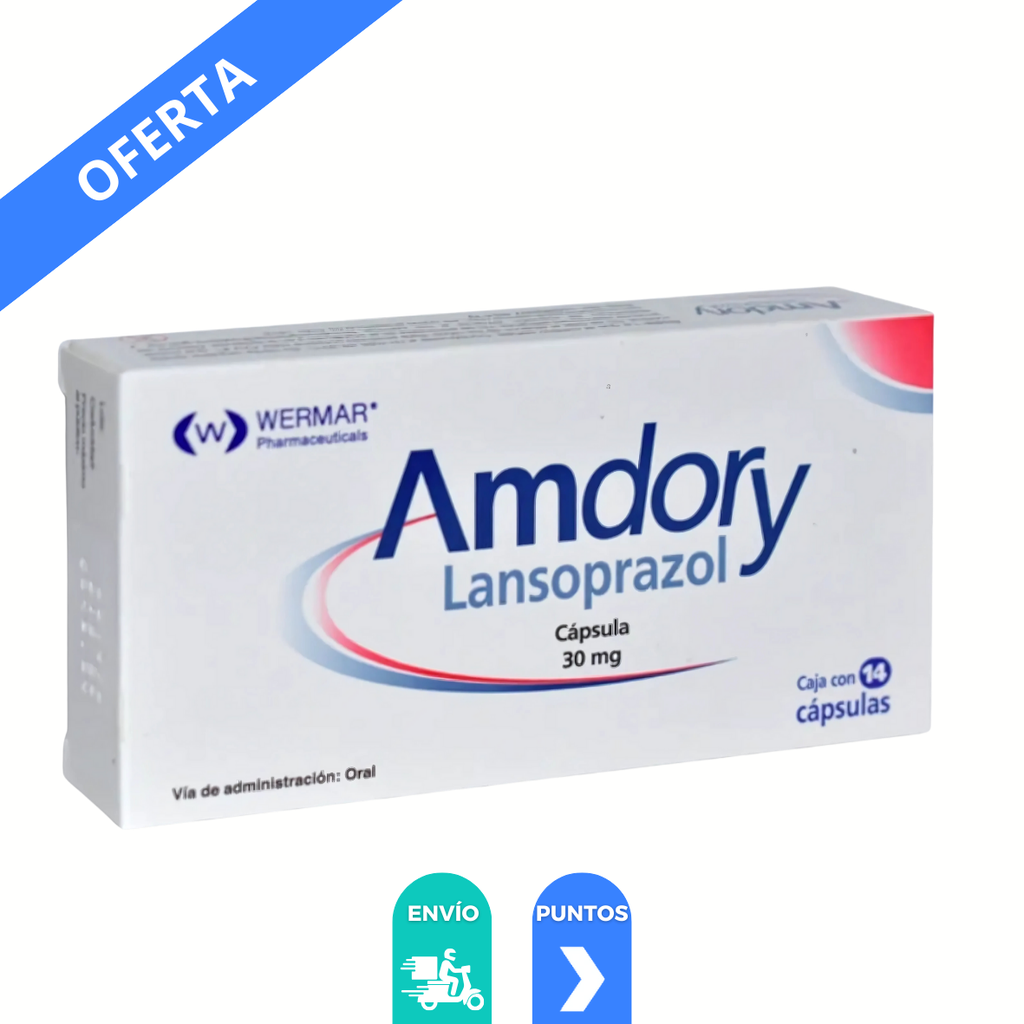 LANSOPRAZOL 30 MG C/14 CAP AMDORY LAB WERMAR