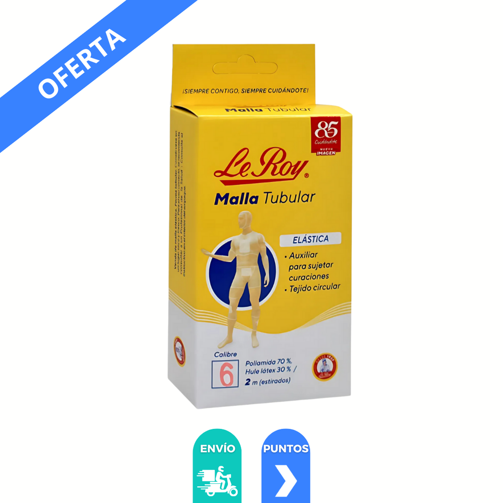 VENDA DE MALLA ELASTICA FORMA TUBULAR 2 M #6 LEROY