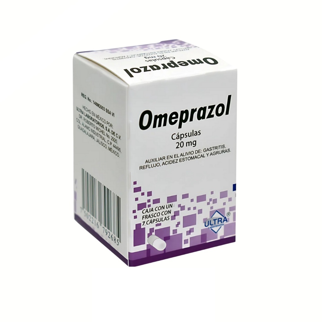 OMEPRAZOL 20 MG C/7 CAP LAB ULTRA