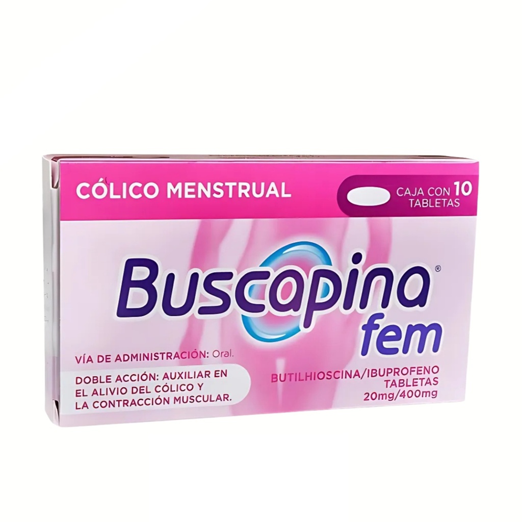 [3951] BUSCAPINA FEM 20/400 MG C/10 TAB HIOSCINA IBUPROFENO