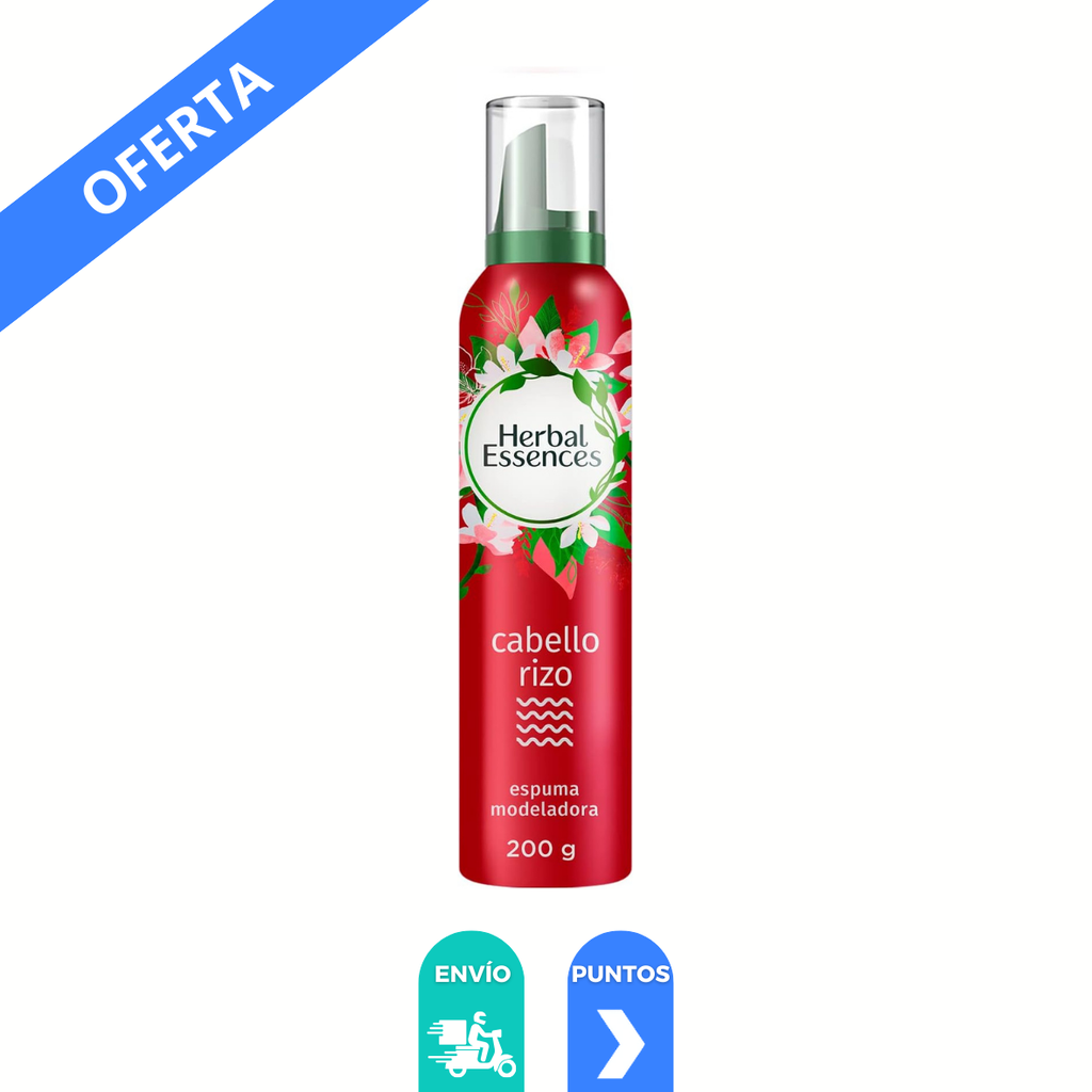 ESPUMA MODELADORA 200 G/210 ML JAZMIN CABELLO RIZO HERBAL ESSENCES