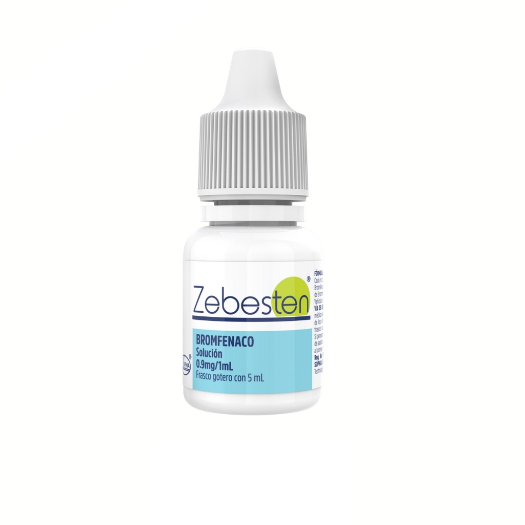 ZEBESTEN SOL OFTALMICA 0.9 MG/ML FCO GOTERO C/5 ML BROMFENACO LAB SOPHIA