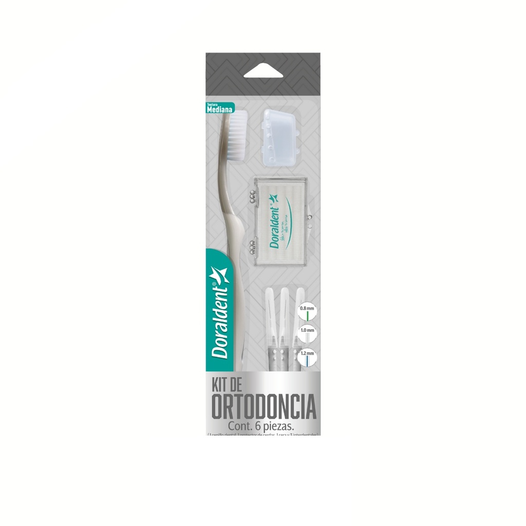 KIT DE ORTODONCIA 6 PZAS TEXTURA MEDIANA DORALDENT