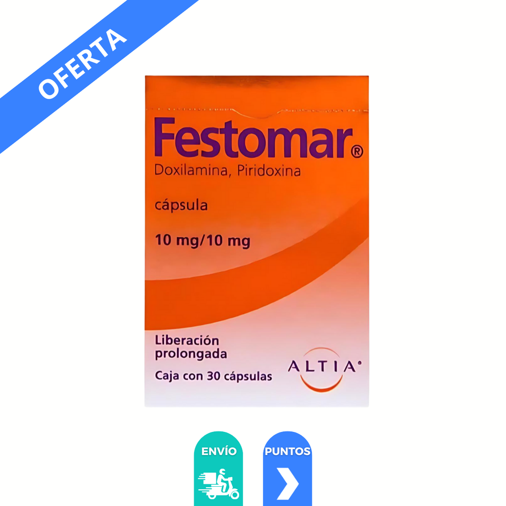 FESTOMAR 10/10 MG C/30 CAP LP DOXILAMINA PIRIDOXINA LAB ALTIA