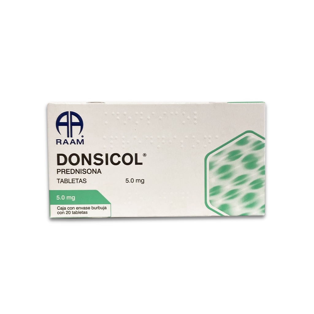 PREDNISONA 5 MG C/20 TAB  DONSICOL LAB RAAM