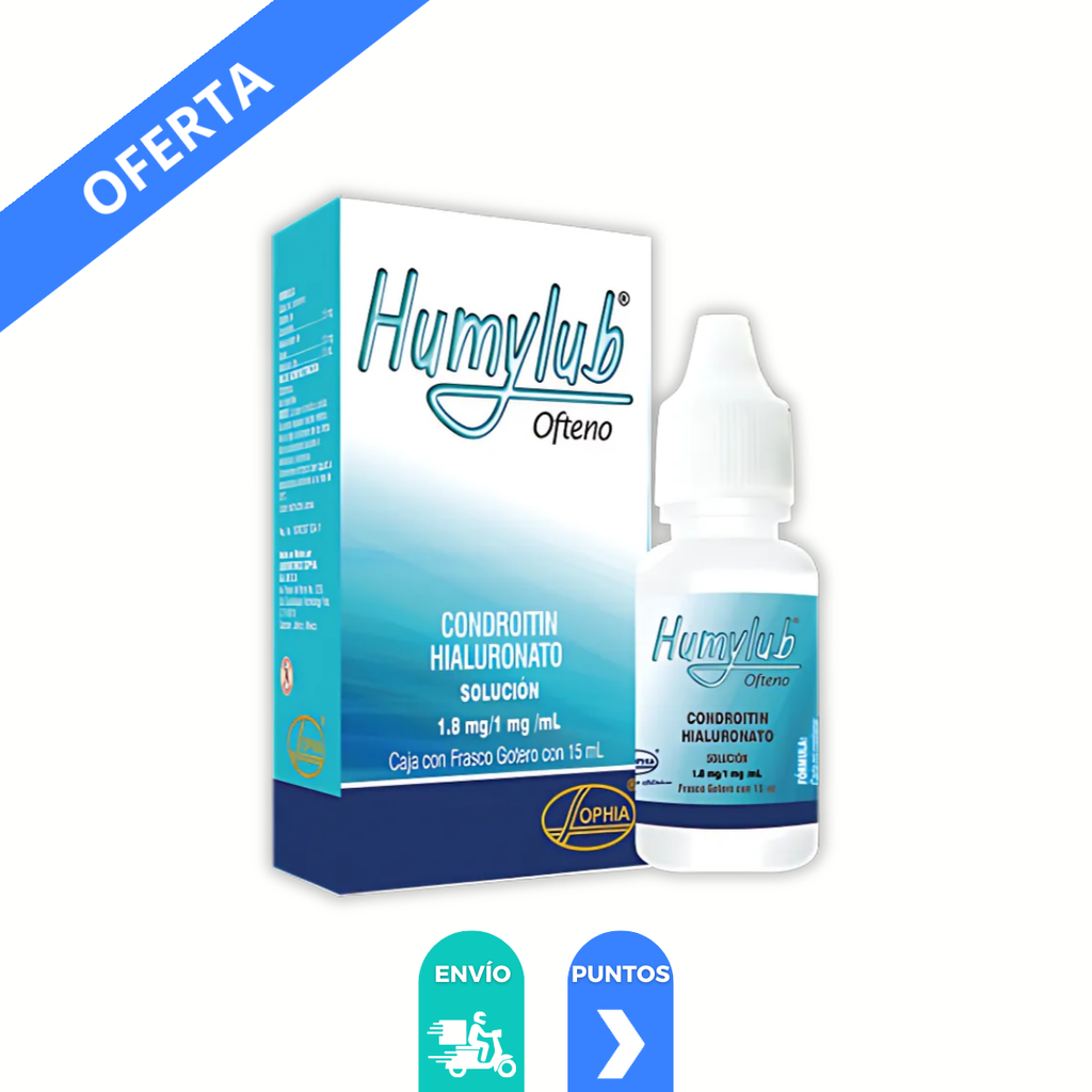 HUMYLUB OFTENO SOL OFTALMICA 1.8/1 MG/ML FCO GOTERO C/15 ML CONDROITINA HIALURONATO LAB SOPHIA