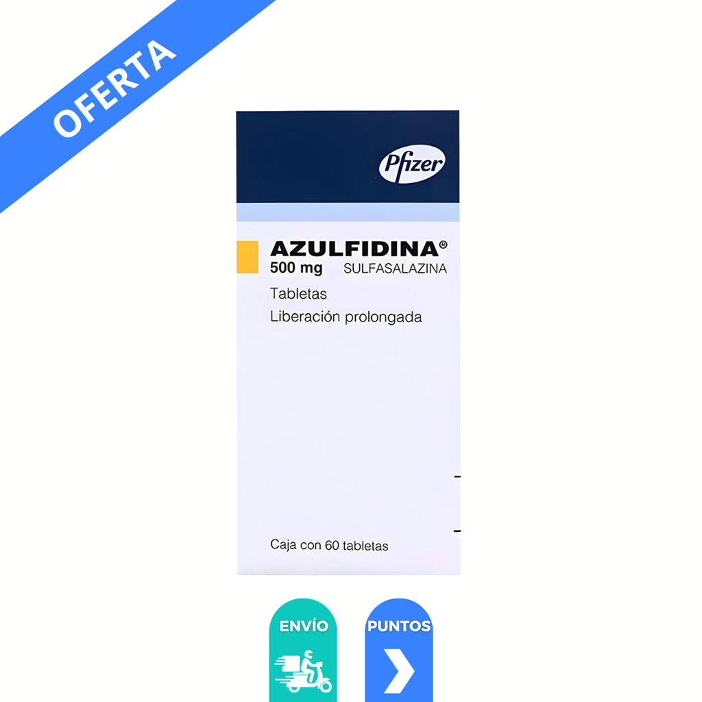 AZULFIDINA 500 MG C/60 TAB LP SULFASALAZINA LAB PFIZER