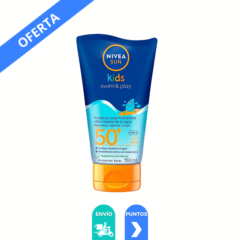 PROTECTOR SOLAR NIVEA SUN KIDS 50 FPS C/150 ML ULTRA RESISTENTE AL AGUA BEIERSDORF