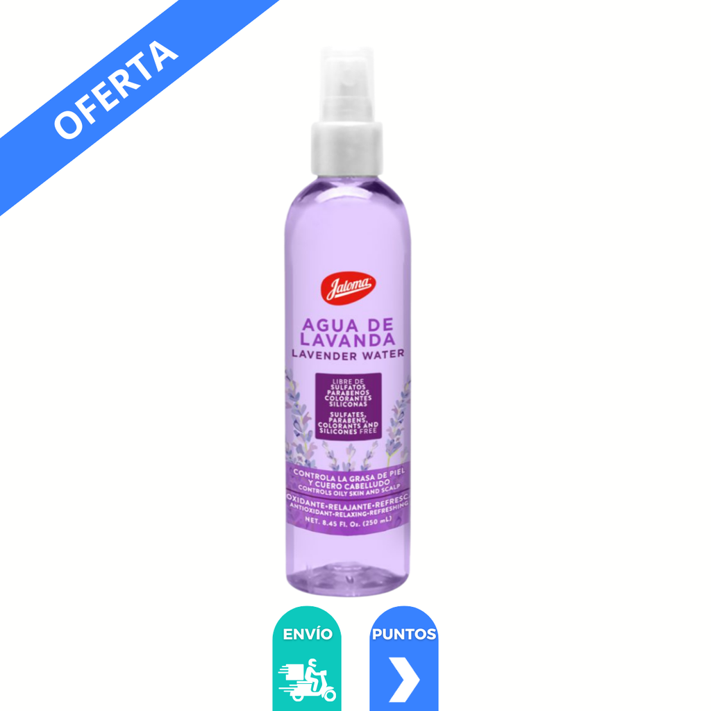 AGUA DE LAVANDA CON NIACINAMIDA VITAMINAS 250 ML TONICO FACIAL LAB JALOMA