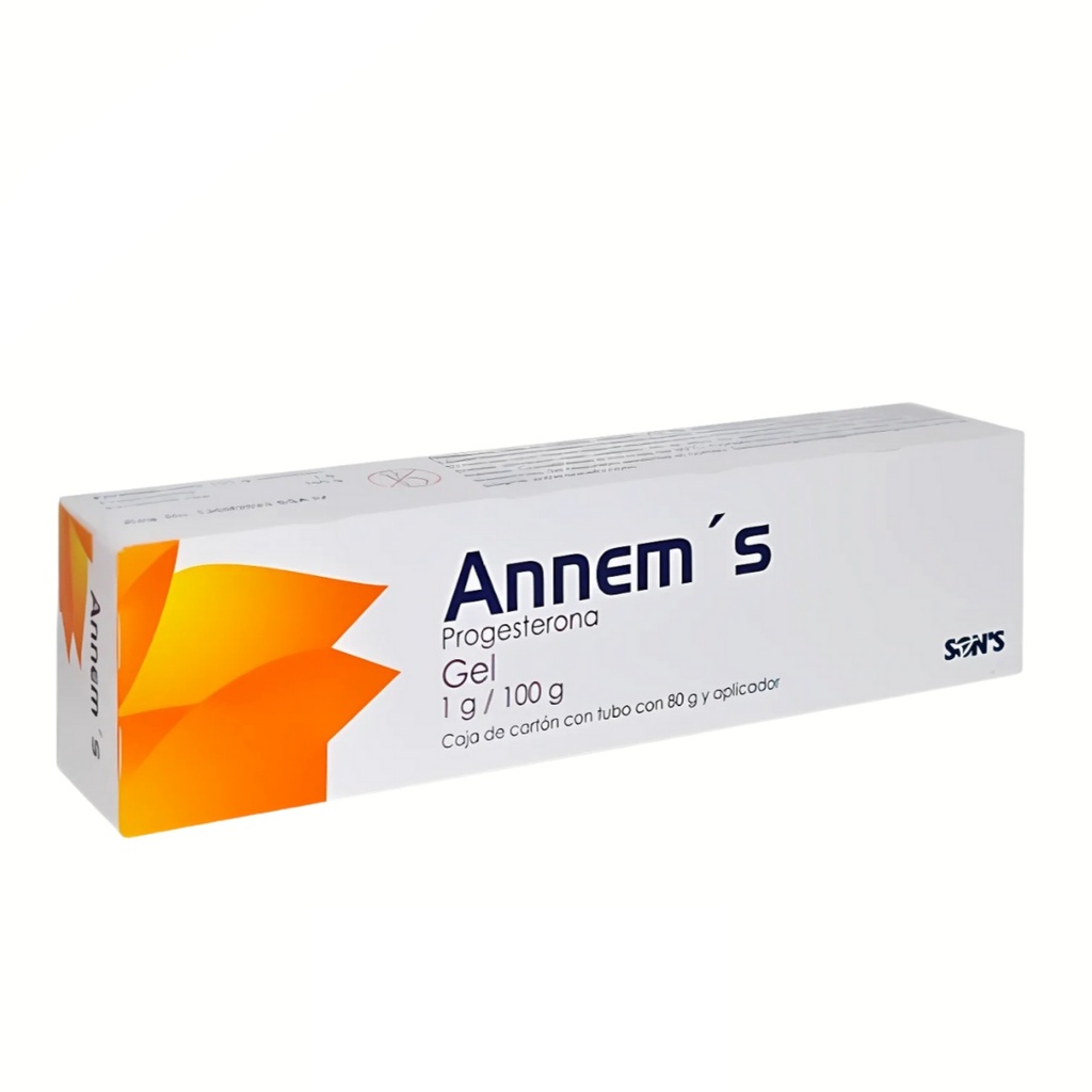 PROGESTERONA GEL 1 G/100 G TUBO C/80 G Y APLICADOR ANNEMS LAB SONS