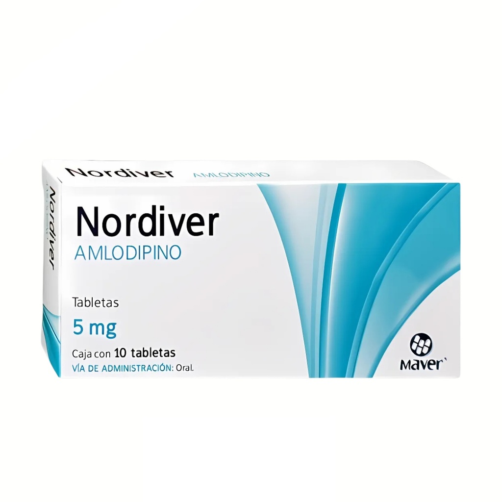 AMLODIPINO 5 MG C/10 TAB NORDIVER LAB MAVER