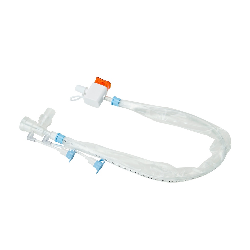 [724] SISTEMA DE SUCCION CERRADO PARA TRAQUEOSTOMIA CON PUERTO DE IRRIGACION 5 FR X 32 CM LAB BIOTEQ