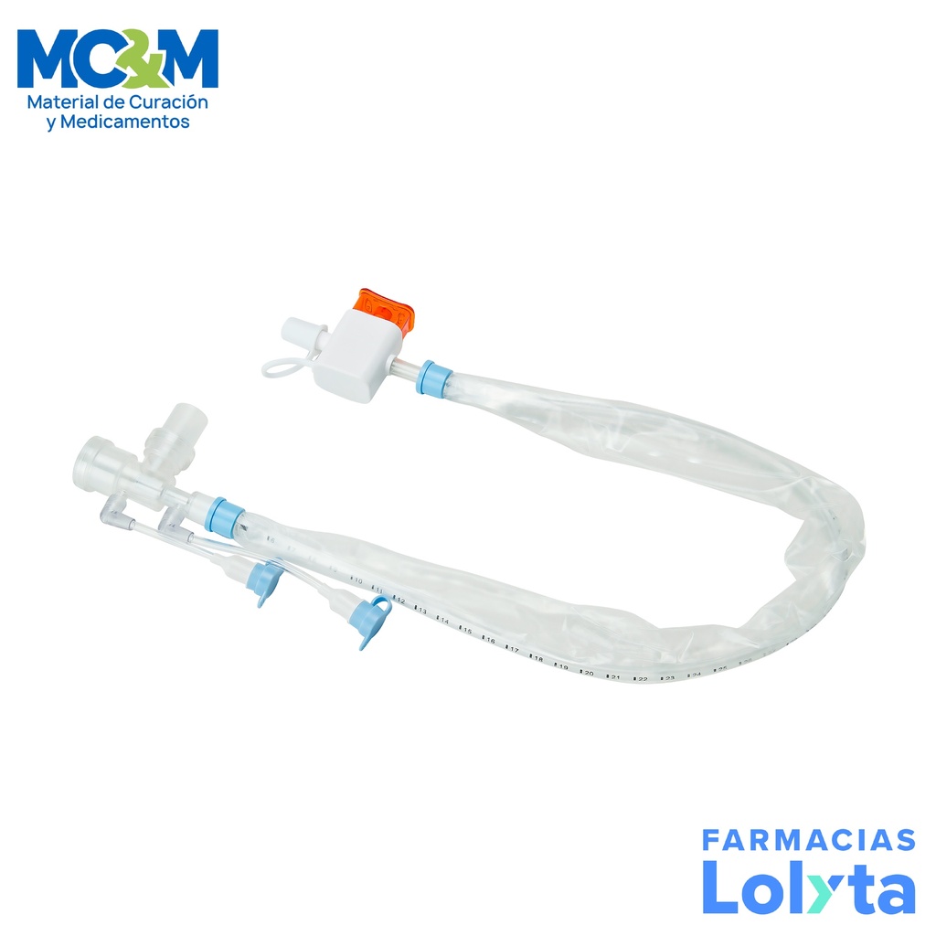SISTEMA DE SUCCION CERRADO PARA TRAQUEOSTOMIA CON PUERTO DE IRRIGACION 5 FR X 32 CM LAB BIOTEQ