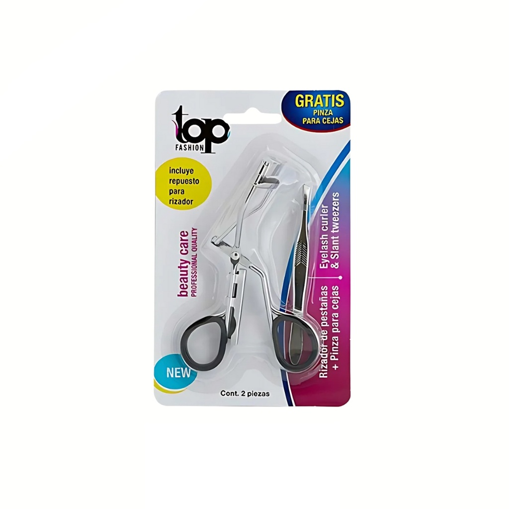 RIZADOR DE PESTAÑAS + PINZA PARA CEJAS TOP FASHION