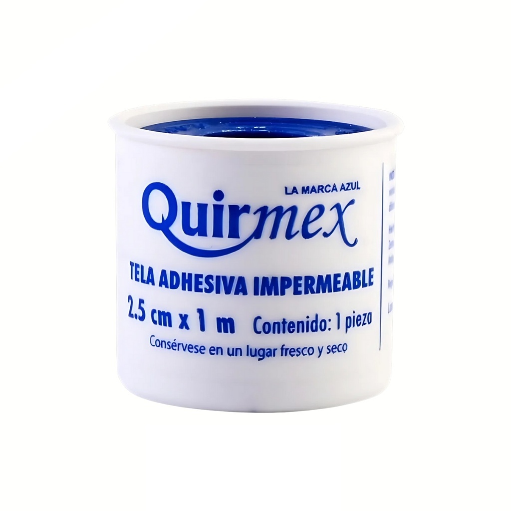 [4504] TELA ADHESIVA IMPERMEABLE 2.5 CM X 1 M QUIRMEX