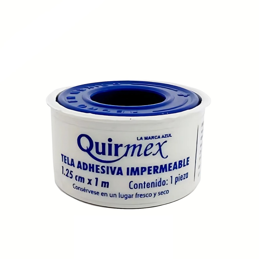 [4503] TELA ADHESIVA IMPERMEABLE 1.25 CM X 1 M QUIRMEX