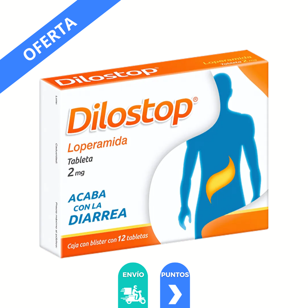 [4498] LOPERAMIDA 2 MG C/12 TAB DILOSTOP LAB COLLINS