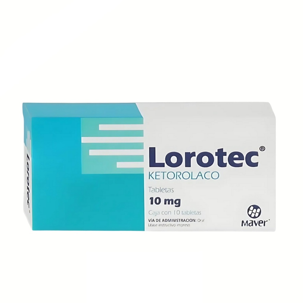 KETOROLACO 10 MG C/10 TAB LOROTEC LAB MAVER