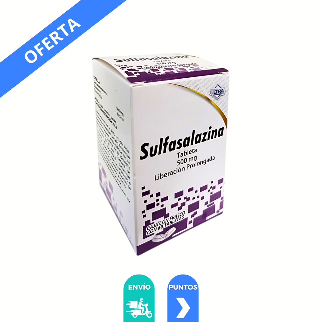 AZULFIDINA 500 MG C/60 TAB LP SULFASALAZINA LAB PFIZER (copia)