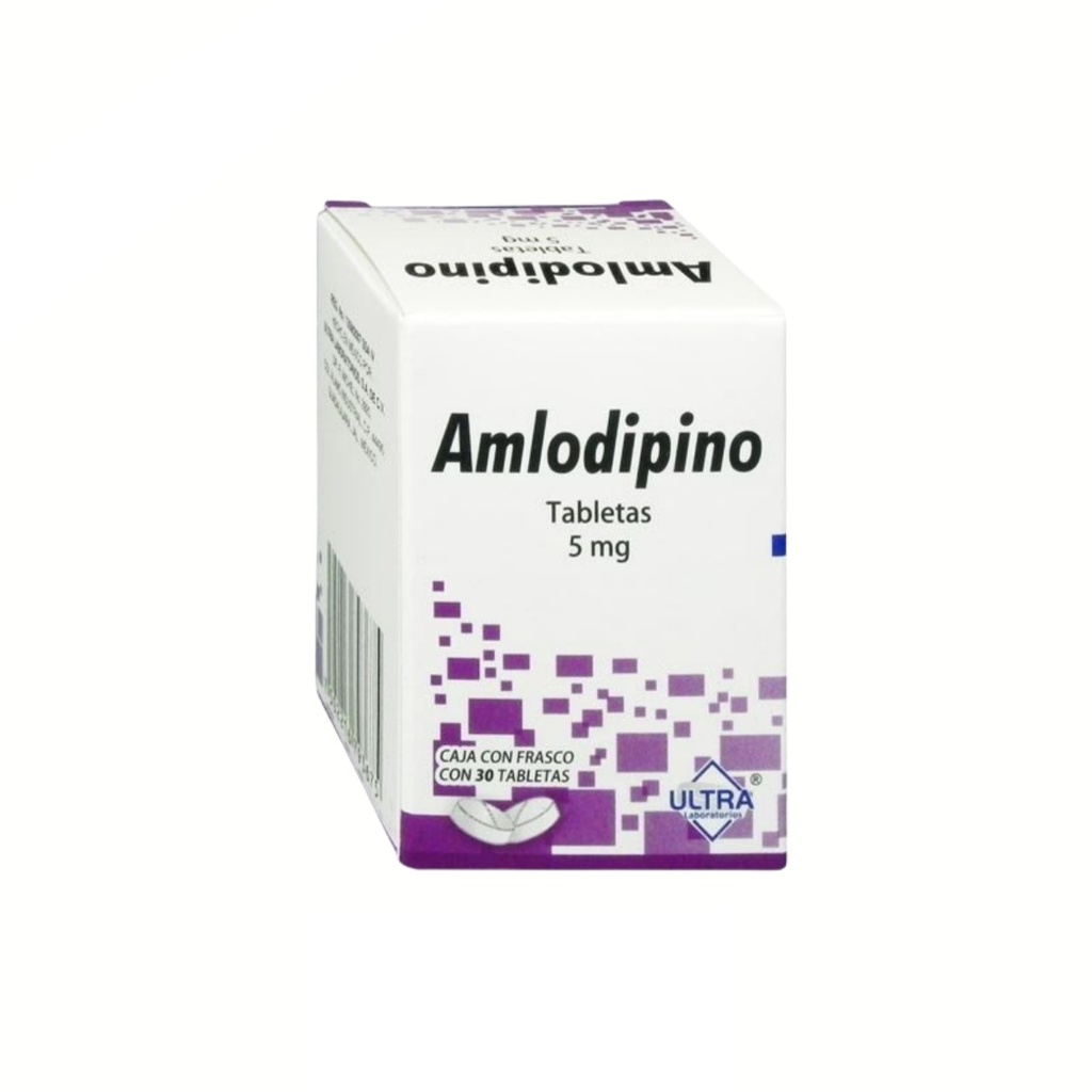 AMLODIPINO 5 MG C/30 TAB LAB ULTRA