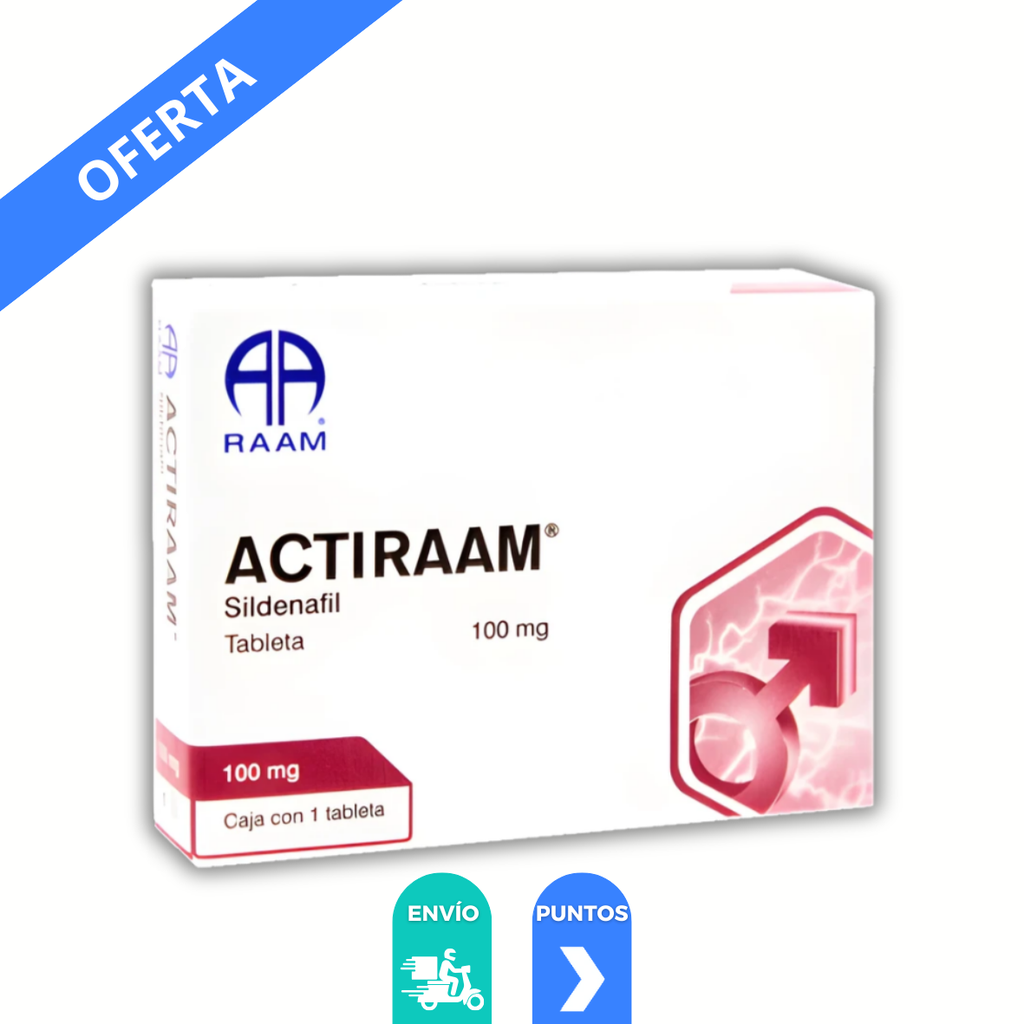 SILDENAFIL 100 MG C/1 TAB ACTIRAAM LAB RAAM