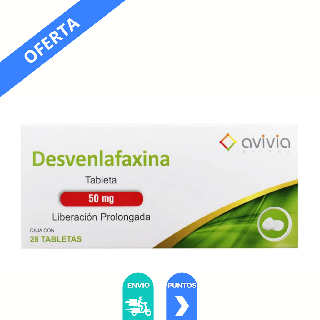 DESVENLAFAXINA 50 MG C/28 TAB LP LAB AVIVIA