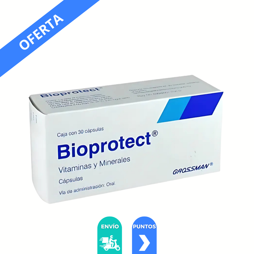 [4566] BIOPROTECT C/30 CAP VITAMINAS Y MINERALES LAB GROSSMAN