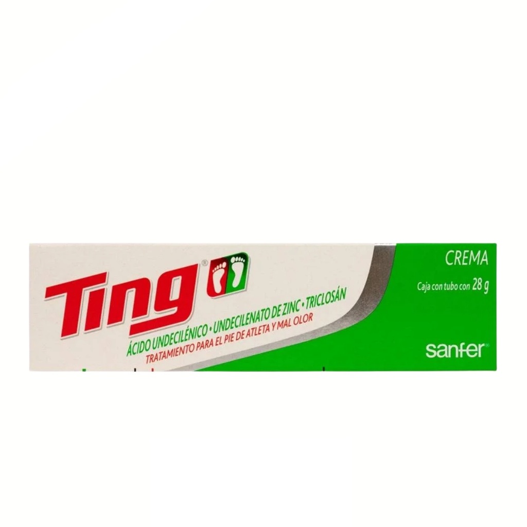[4568] TING CREMA 3.78/0.1 G/100 G TUBO C/72 G ACIDO UNDECILENICO TRICLOSAN LAB SANFER