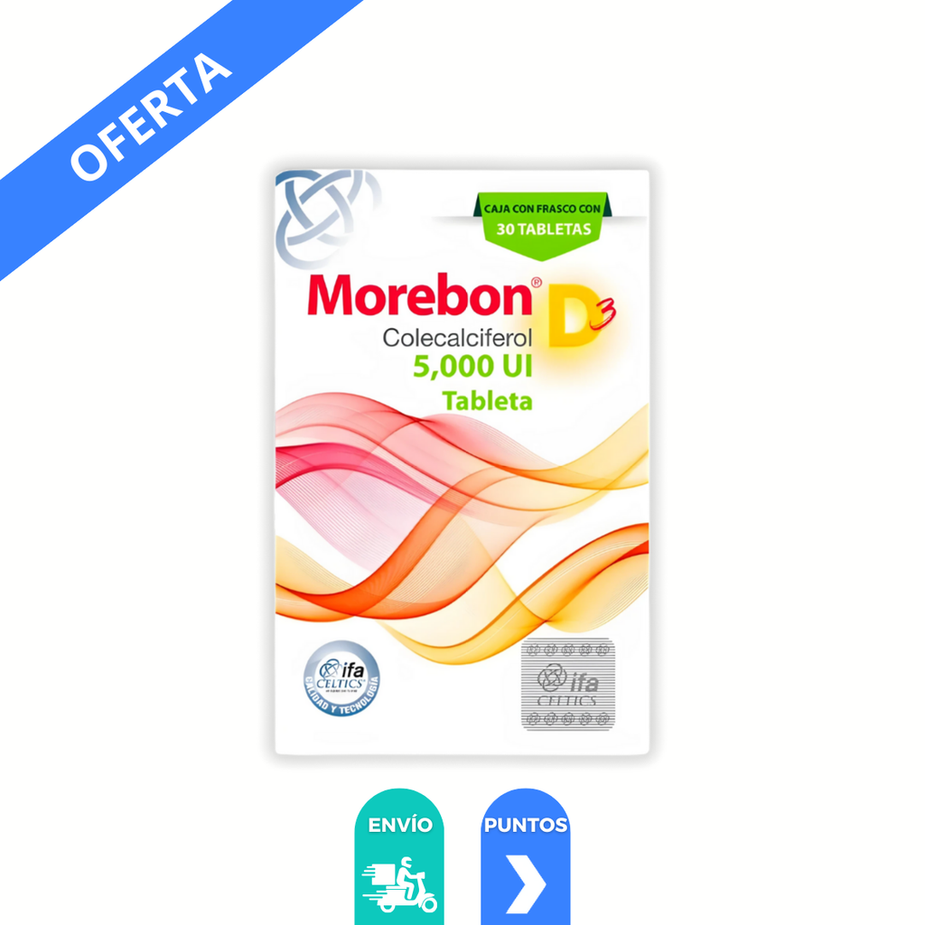 MOREBON D3 5000 UI C/30 TAB COLECALCIFEROL LAB IFA CELTICS