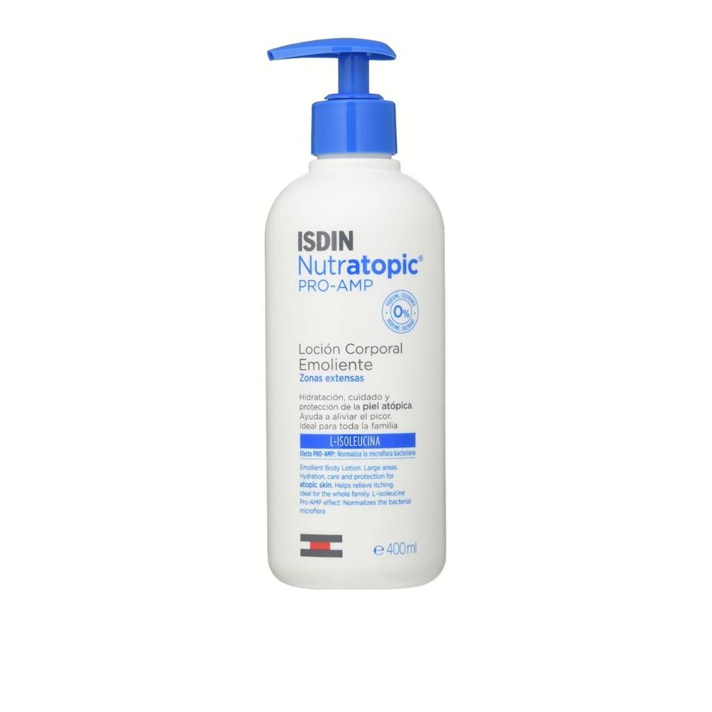 NUTRATOPIC PRO-AMP 400 ML L-ISOLEUCINA LOCION CORPORAL EMOLIENTE LAB ISDIN