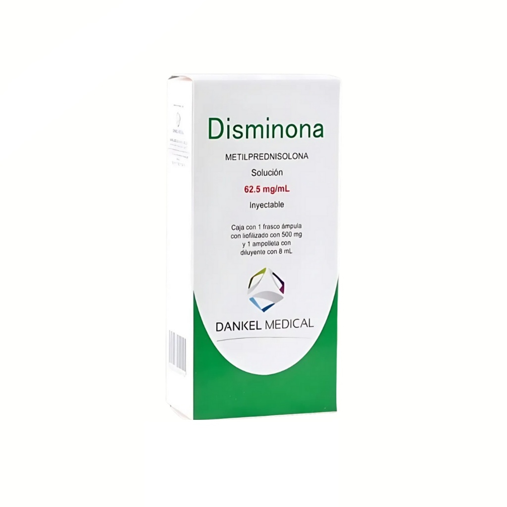 METILPREDNISOLONA SOL INY 500 MG/8 ML (62.5 MG/ML) DISMINONA LAB DANKEL MEDICAL