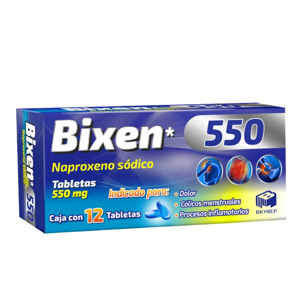 NAPROXENO SODICO 550 MG C/12 TAB BIXEN LAB BIOMEP