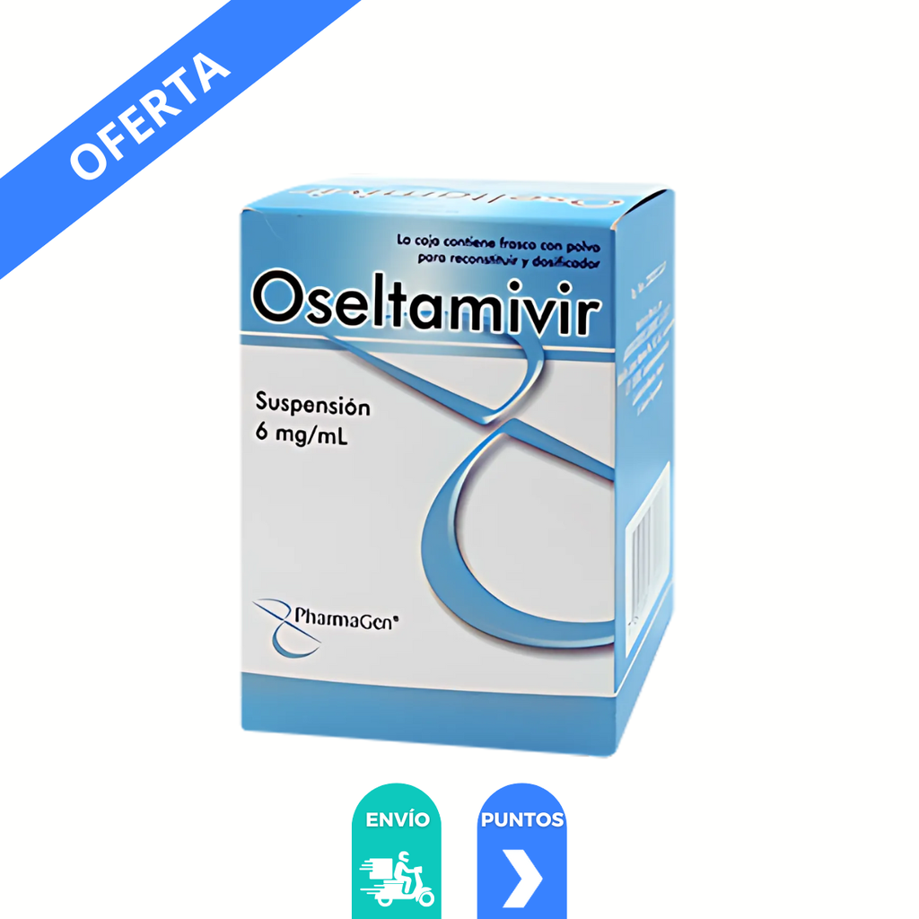 OSELTAMIVIR SUSPENSION 6 MG/ML FCO C/60 ML LAB PHARMAGEN