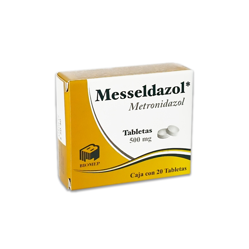 METRONIDAZOL 500 MG C/20 TAB MESSELDAZOL LAB BIOMEP