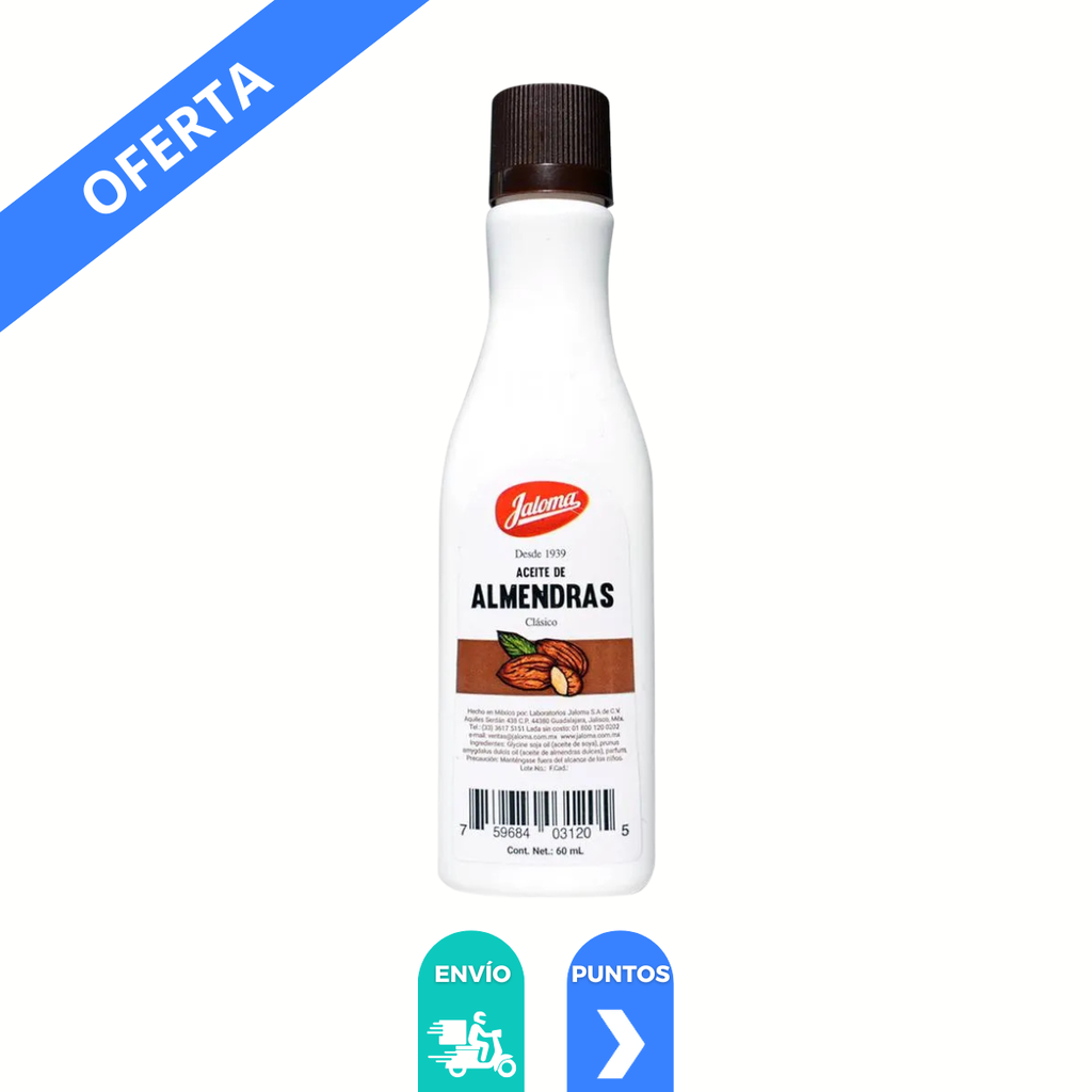 ACEITE DE ALMENDRAS C/60 ML LAB JALOMA