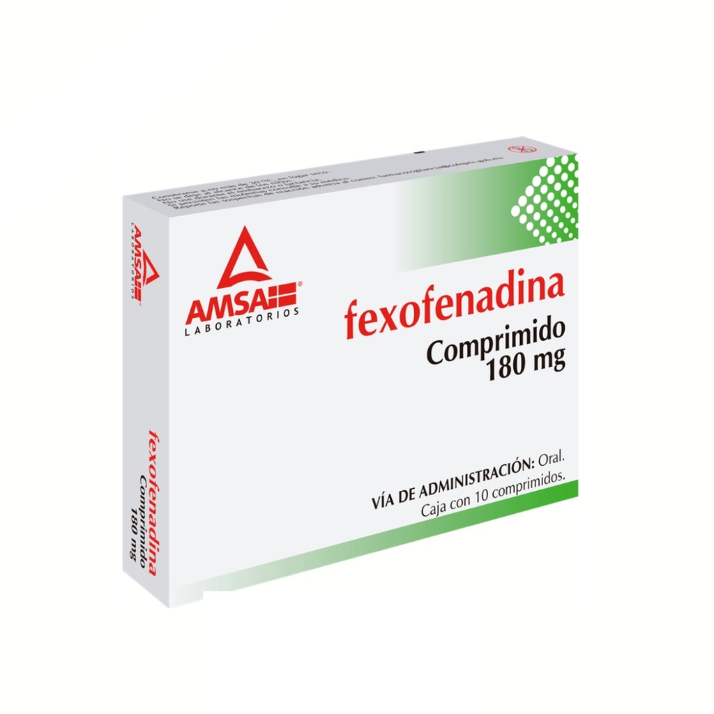 FEXOFENADINA 180 MG C/10 COMPRIMIDOS LAB AMSA