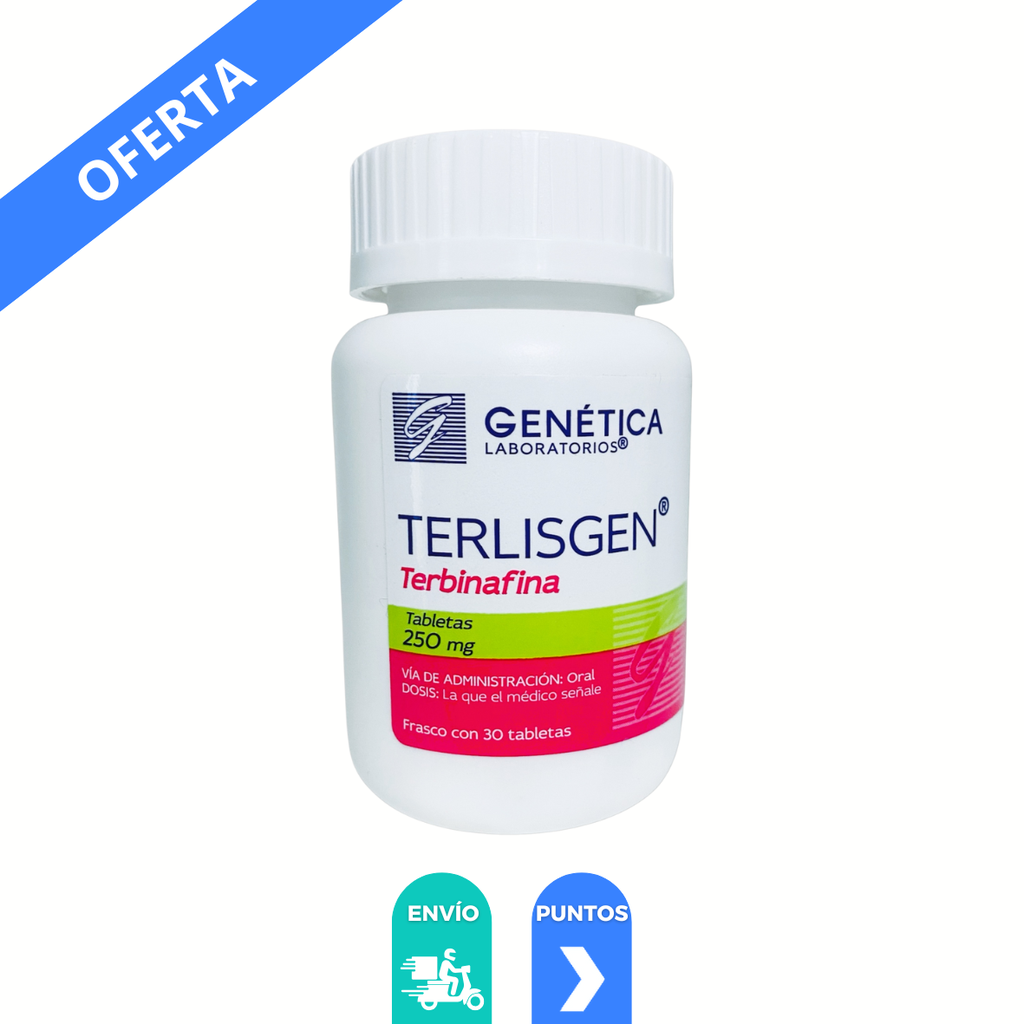 TERBINAFINA 250 MG C/30 TAB TERLISGEN LAB GENETICA
