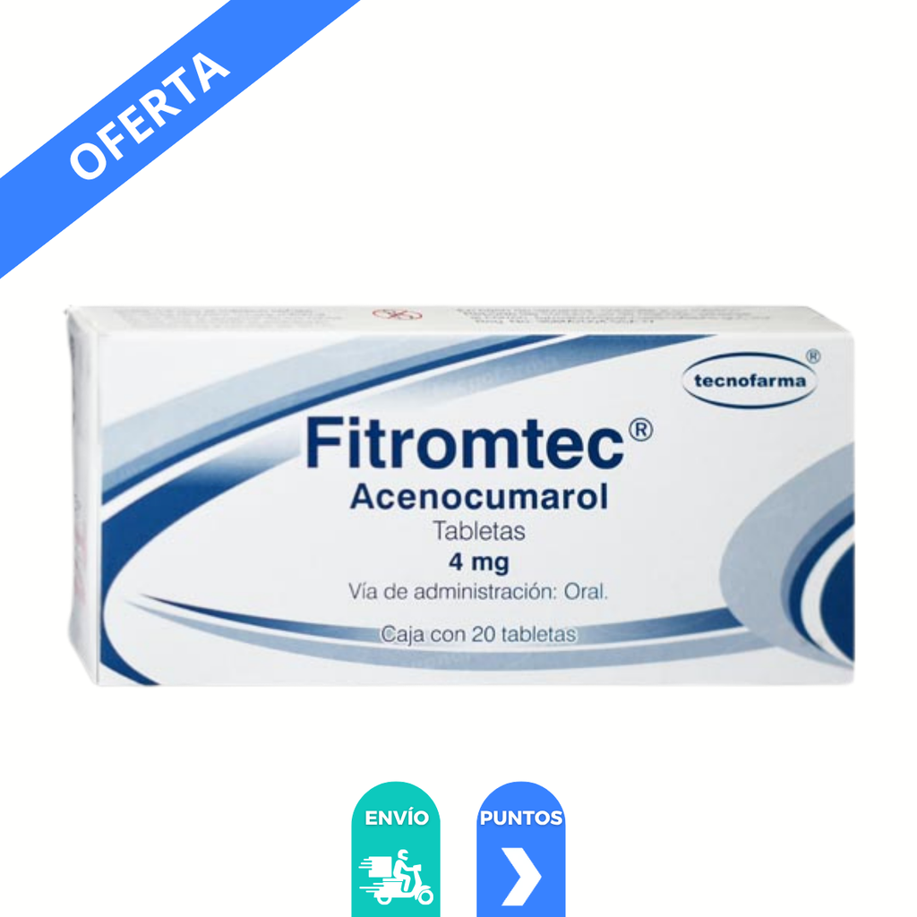 ACENOCUMAROL 4 MG C/20 TAB FITROMTEC LAB TECNOFARMA